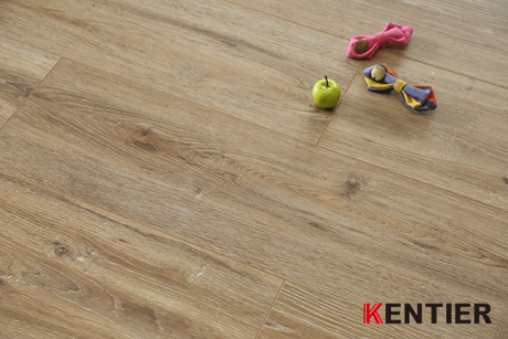 K39305-Walnut Wood Texture Laminate Flooring with Brown Color